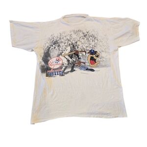 vintage 1991 New York Yankees x Looney Tunes single-stitch (Flaws) TAZ Sz XL